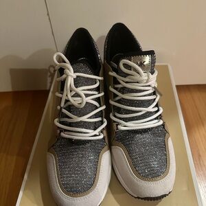 Michael Kors Black, White, and Tan Women's Sneakers